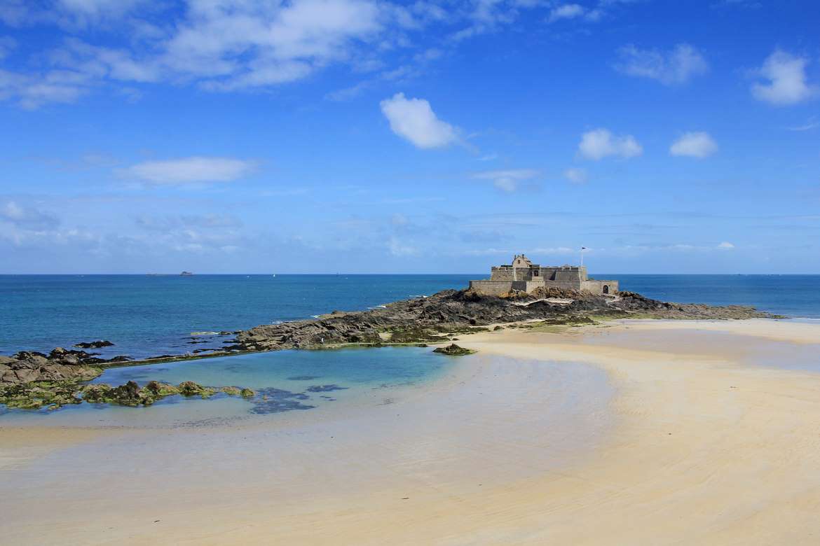 Plage de l'Eventail, Saint-Malo, Bretagne